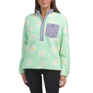 AIRBLASTER Mint Apres Ski Sherpa Half Zip Top